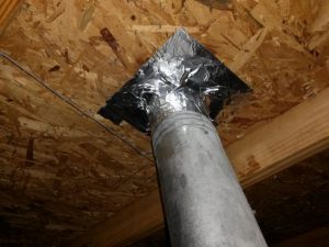 dryer vent inspection and repair performed